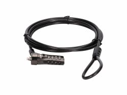 Conceptronic CUSTODIO01BS cavo di sicurezza Nero 1,8 m (Combination Laptop Lock, - Standard Security Slot, 1.8M - Warranty: 12M)