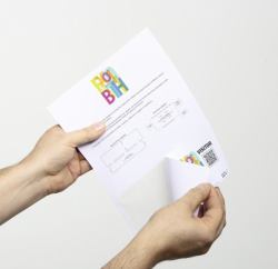Durable 825802 badge e porta badge Carta 100 pz (Identity Badge/Badge Holder - Paper 100 Pc[S] - Warranty: 12M)