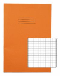 RHINO VEX668-525-6-C quaderno (RHINO A4 Exercise Book 80 Page Orange S5 [Pack of 50])