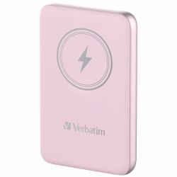 Verbatim Charge 'n' Go Magnetic Wireless Power Bank 10000mAh Pink (VERBATIM CHARGE'N'GO MAGNETIC WIRELESS PWR BNK 10000 PINK)