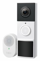 TP-Link Tapo D210 sistema per video-citofono 3 MP Nero, Bianco (TP-LINK TAPO VIDEO DOORBELL CAMERA)
