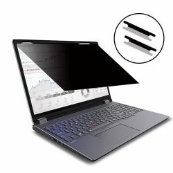 eSTUFF GLBF14310174 display privacy filter 35.6 cm [14"] Laptop Frameless display privacy filter (Flip Attach Privacy Filter - 14" 310 mm x 174 mm 16:9 - Supports Touch Screens - Warranty: 24M)