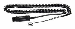 V7 BL-12+P cavo telefonico 2 m Nero (A10-11 EQUIVALENT / PLX QD RJ9 - / PLX QD)
