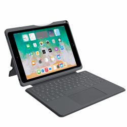DEQSTER Smart Rugged Touch PLUS Keyboard für iPad 10.2" [7./8./9. Gen.], QWERTY Layout 