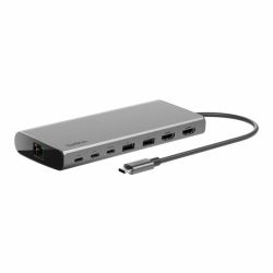 Belkin INC015BTSGY-CZ replicatore di porte e docking station per laptop Cablato USB 3.2 Gen 1 [3.1 Gen 1] Type-C Alluminio (USB-C 8-IN-1 DUAL DISPLAY HHUB)