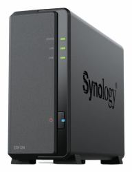 Synology DiskStation DS124 + 1 x HAT3300 4TB NAS Desktop Realtek RTD1619B 1 GB DDR4 HDD DiskStation Manager Nero (DS124 1 bay NAS + 1pcs Synology 4TB HD)