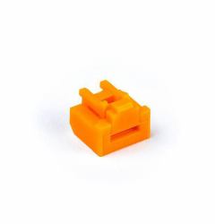 Port Blocker Rj-45 Orange 100 - Pc[S] - Warranty: 12M