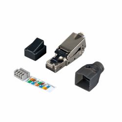 EFB Elektronik 88035.1 cavo di collegamento RJ-45 Argento (RJ45 STECKER STP CAT.6 FELDK - ONFEKTIONIERBAR)