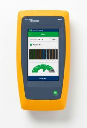 Fluke LIQ-100-IE tester per cavo di rete Tester per cavi a doppino intrecciato Giallo, Grigio (LINKIQ TESTER W/ INDUSTRIAL - ETHERNET ADAPTER KIT - Warranty: 12M)