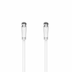 Hama Cavo SAT M/SAT M, 1,5 metri, 90 dB, bianco (SAT CONNECT CABL FPLUG TO FPLUG 1.5M)