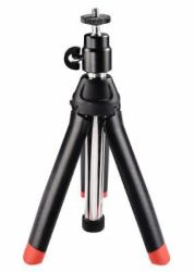 Hama Mini Treppiedi 4 in 1 per foto, GoPro e smartphone, utilizzabile come asta selfie, altezza 20/90 cm (MULTI TABLE TRIPOD 4IN1 BLACK)