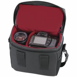 Hama Borsa per fotocamera Valletta 140, [22x11,5x20,5 cm], Nero (VALLETTA CAMERA BAG 140 BLACK)