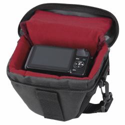 Hama Borsa per fotocamera Valletta, 90 Colt, [13x8x11 cm], Nero (VALLETTA CAMERA BAG 90 COLT BLACK)