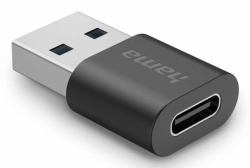 Hama 00200357 adattatore per inversione del genere dei cavi USB-A USB-C Nero (USB3.2 ADPT USBA PLUG-USBC SOCKET)