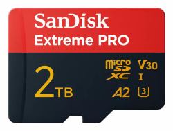 SanDisk Extreme PRO 2 TB MicroSDXC UHS-I Class 10 (EXTREME PRO MICROSDXC 2TB UHS-I - CARD WITH ADAPTER)
