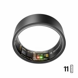 Ultrahuman Ring AIR – Sleep and Fitness Tracker, Smart Ring for Men and Women, No app fee for standard features, Up to 6 days battery life [Size 11 ] (Ring Air Matt Grey Size 11)