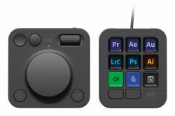 Logitech MX Creative Console Tastierino Bluetooth/USB Grafite (Logitech Master Series MX Creative Console - Set di tastiera e tastierino - retroilluminato - USB-C - grafite)