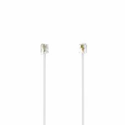 Hama 00201133 cavo telefonico 3 m Bianco (MODULAR CABLE 6P4C PLUG 3M WHITE)