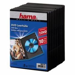 Hama Custodia Dvd Singola - 10 Pezzi (STANDARD DVD JEWEL CASE 10 PACK BLK)