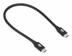 OWC OWCCBLTB5C0.3M Cavo Thunderbolt 0,3 m 120 Gbit/s Nero (OWC OWCCBLTB5C0.3M 0.3 Meter TB5/TB4/USB4/C up to 80/120Gb/s Retail Cable 240W)