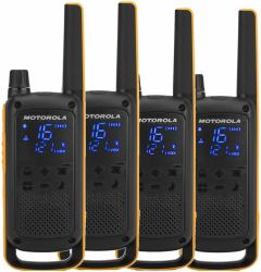 Motorola Talkabout T82 Extreme Quad Pack ricetrasmittente 16 canali Nero, Arancione (Talkabout T82 Extreme Quad - Pack Two-Way Radio 16 - Channels Black, Orange - Warranty: 12M)