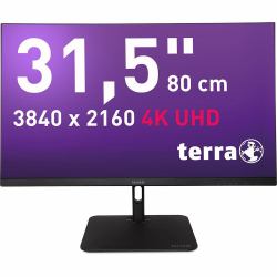 TERRA 3030234 Monitor PC 80 cm [31.5"] 3840 x 2160 Pixel 4K Ultra HD LCD Nero 