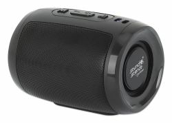 Manhattan Mini Boombox Bluetooth Speaker, Integrated Controls, Microphone, Up to 4 hours Playback time, Range 10m, microSD card reader [32GB], USB-A port for MP3, Output decent 5W, USB-C/USB-A char...