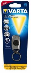 Varta L.E.D. METAL KEY CHAIN LIGHT Cromo Torcia portachiavi LED (L.E.D. Metal Key Chain Light - Chrome Keychain Flashlight - Led - Warranty: 12M)
