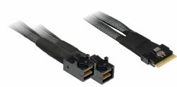 Inter-Tech SFF-8654 8i - 2x SFF-8643 24 Gbit/s Nero (Sff-8654 8I - 2X Sff-8643 24 - Gbit/S Black - Warranty: 12M)