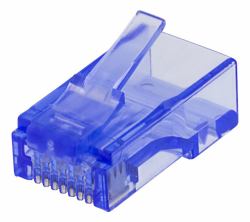 Deltaco MD-116 cavo di collegamento RJ-45 Blu, Trasparente (DELTACO MD-116 - netvÃ¦rk-konnektor - g)