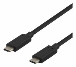 Deltaco USBC-1120 cavo USB USB 3.2 Gen 2 [3.1 Gen 2] 0,25 m 60 W Nero 