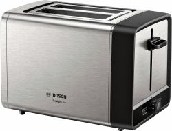 Bosch TAT5P420 toaster 2 slice[s] 970 W Black, Stainless steel (Bosch TAT 5P420 DesignLine, Edelstahl)