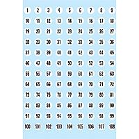 HERMA Numbers 8mm 1-540 paper white black 5 sh. etichetta autoadesiva Bianco (HERMA - dekorationsklÃ¦bemiddel - numre)