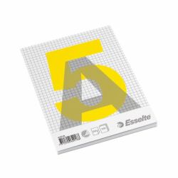 Esselte Glued Pad A5 quaderno per scrivere 100 fogli Grigio, Bianco, Giallo (Esselte - pude - A5 - 100 ark)