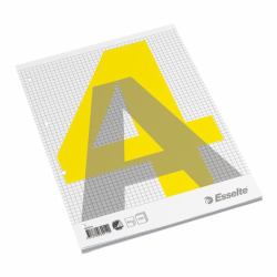Esselte Glued Pad A4 quaderno per scrivere 100 fogli Grigio, Bianco, Giallo (Esselte - pude - A4 - 100 ark)