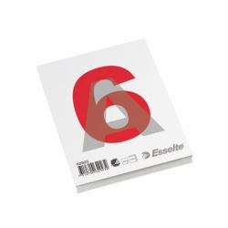 Esselte Glued Pad A6 quaderno per scrivere 100 fogli Grigio, Rosso, Bianco (Esselte - pude - A6 - 100 ark)