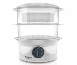 Taurus Salutecook pentola a vapore 2 cestello/i Libera installazione 800 W Trasparente, Bianco (Taurus Salutecook - ris koger/damper)