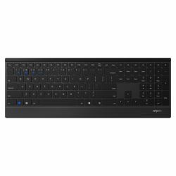 Rapoo 9500M tastiera Mouse incluso Universale RF senza fili + Bluetooth Nordic Nero 