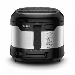 Tefal Uno FF215D Singolo 1,8 L Indipendente 1600 W Friggitrice Nero, Acciaio inox (Tefal Uno FF215D frituregryde Enkelt)