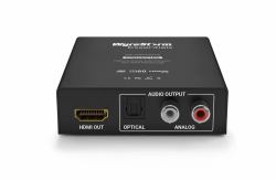 WyreStorm EXP-CON-AUD-H2 convertitore audio Nero (Wyrestorm - EXP-CON-AUD-H2 - 4K60Hz 4:4:4 HDMI 2.0 Audio Extractor with Passthrough / HDMI to S/PDIF or RCA / 4K60 / Dolby Vision & HDR)