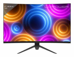 LC-Power LC-M27QC Monitor PC 68,6 cm [27"] 2560 x 1440 Pixel Quad HD LCD Nero, Rosso 
