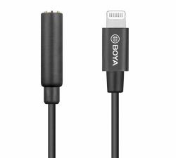 BOYA BY-K3 cavo per cellulare Nero 3.5mm Lightning (BOYA BY-K3 - Lightning til hovedtelefo)