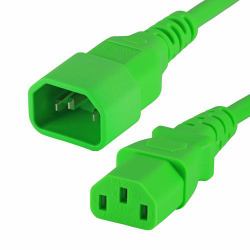Cablenet 42-2681 cavo di alimentazione Verde 0,5 m Accoppiatore C14 Accoppiatore C13 (CNL 0.5M C14-C13 Gn PVC 0.75MM)