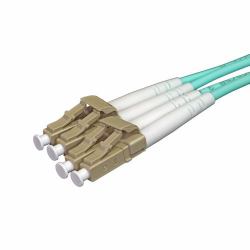 Cablenet 10m OM3 50/125 LC-LC Duplex Aqua LSOH Fibre Patch Lead (CNL 10M OM3 LCLC DX Aq Ls OF)