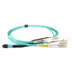 cablenet MPO-12BO4LC5 cavo InfiniBand e in fibra ottica 5 m 4x LC Colore acqua 