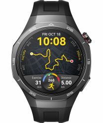 Huawei WATCH GT5 Pro 46mm 3,63 cm [1.43"] AMOLED Digitale 466 x 466 Pixel Nero GPS [satellitare] (Huawei Watch GT 5 Pro - titanium - sma)