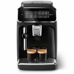 Philips Series 3300 EP3321/40 Macchina caffè automatica, 5 bevande, montalatte, 1.8L, macine in ceramica (Philips Coffeemachine EP3321 40 black)