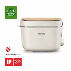 Philips Eco Conscious Edition HD2640/10 Tostapane serie 5000 (Philips HD 2640/10 100% biobasierter K)