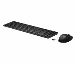 HP Tastiera e mouse wireless combinati 655 (HP 655 - Keyboard and mouse set - 100% - full size - wireless - 2.4 GHz - UK - black - Smart Buy)