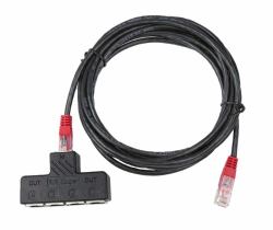 Vertiv SPS-4 cavo splitter o combinatori Splitter per cavo Nero (SENSOR PORT SPLITTER 4XRJ12 W/ - 3MT CABLE)
